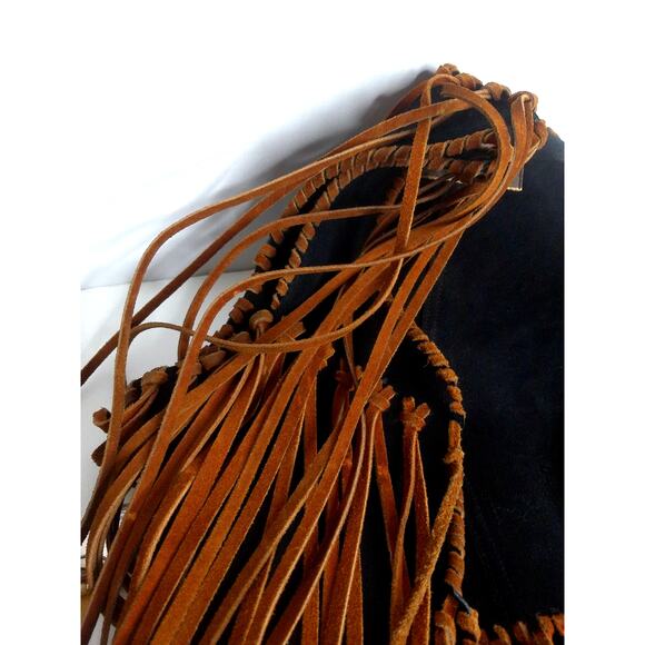 Vintage El Toro Bravo Suede Fringe Vest - Picture 6 of 7